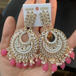 Over Sized Earrings Pink