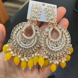 Over Sized Earings Yellow